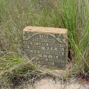 NEL M.C.P. nee V.D. WESTHUIZEN -1934