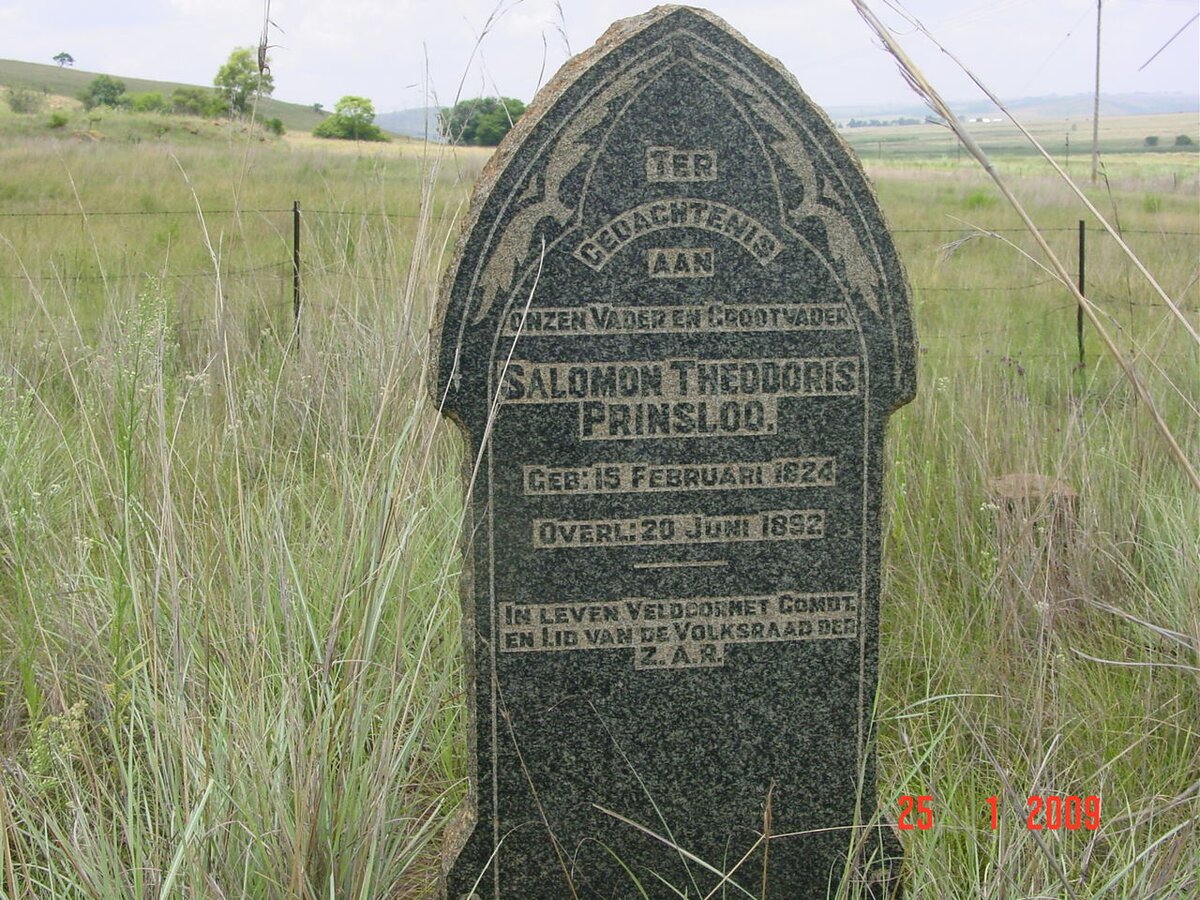 PRINSLOO Salomon Theodorus 1824-1892