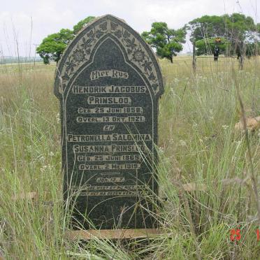PRINSLOO Hendrik Jacobus 1858-1921 &amp; Petronella Salomina Susanna 1865-1919