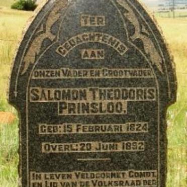 PRINSLOO Salomon Theodoris 1824-1892