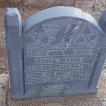 ERASMUS Anna Maria Elizabeth 1908-1908