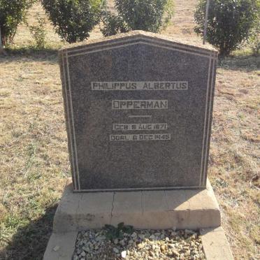 OPPERMAN Philippus Albertus 1871-1945