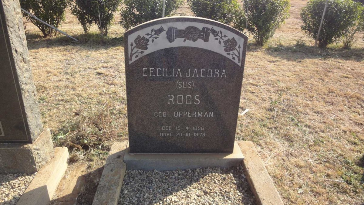 ROOS Cecilia Jacoba nee OPPERMAN 1896-1976