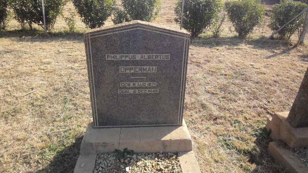 OPPERMAN Philippus Albertus 1871-1945