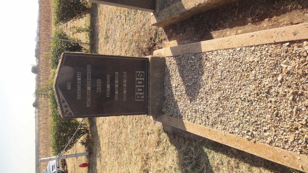 ROOS Jacobus Gerhardus 1892-1949