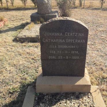 OPPERMAN Johanna Gertzina Catharina nee BRONKHORST 1838-1909
