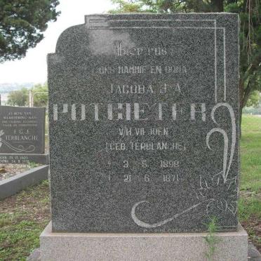 POTGIETER Jacoba H.A. voorheen VILJOEN nee TERBLANCHE 1898-1971