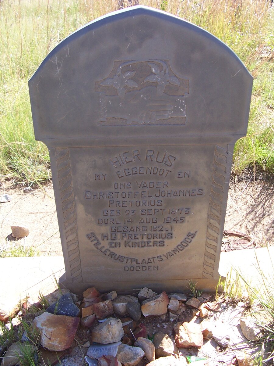 PRETORIUS Christoffel Johannes 1873-1945