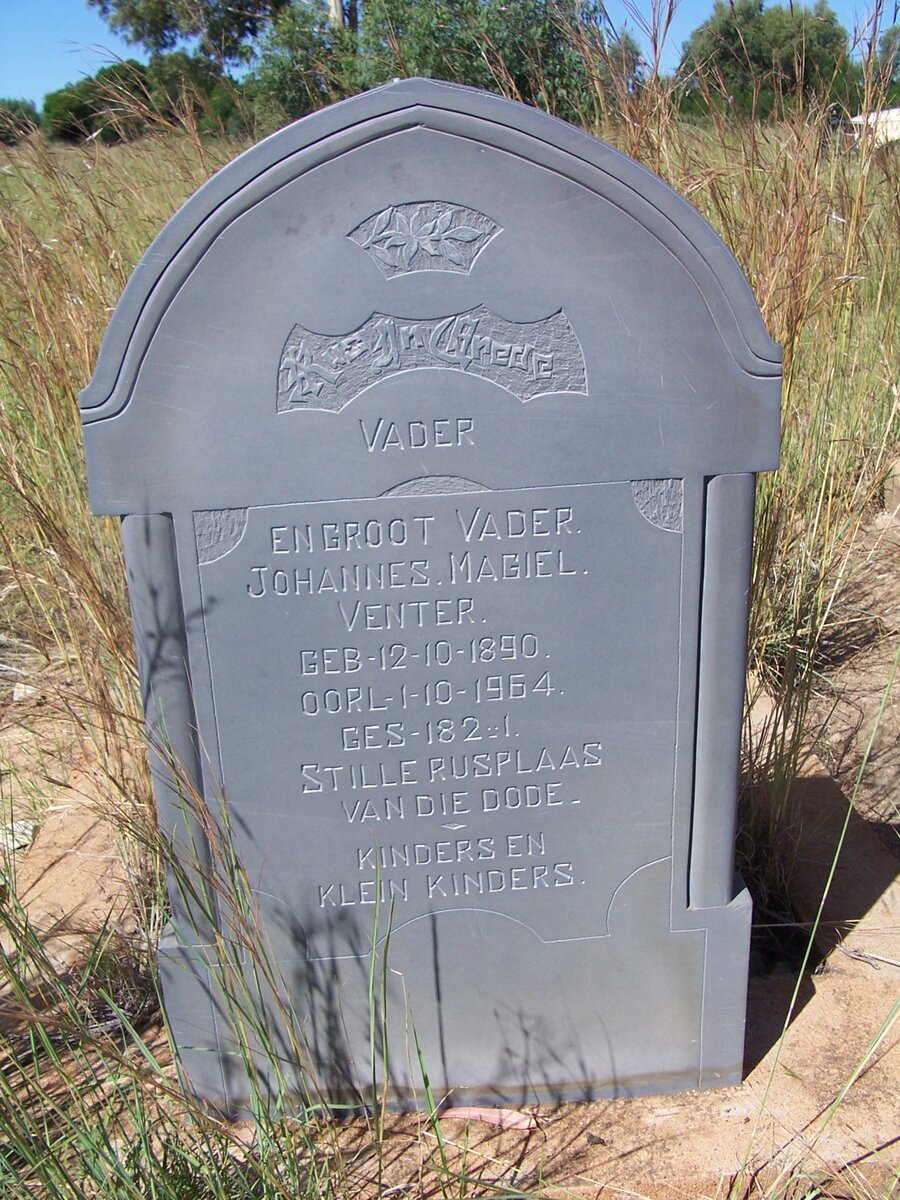 VENTER Johannes Magiel 1890-1964