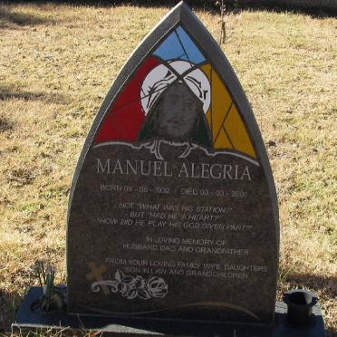 ALEGRIA Manuel 1932-2001