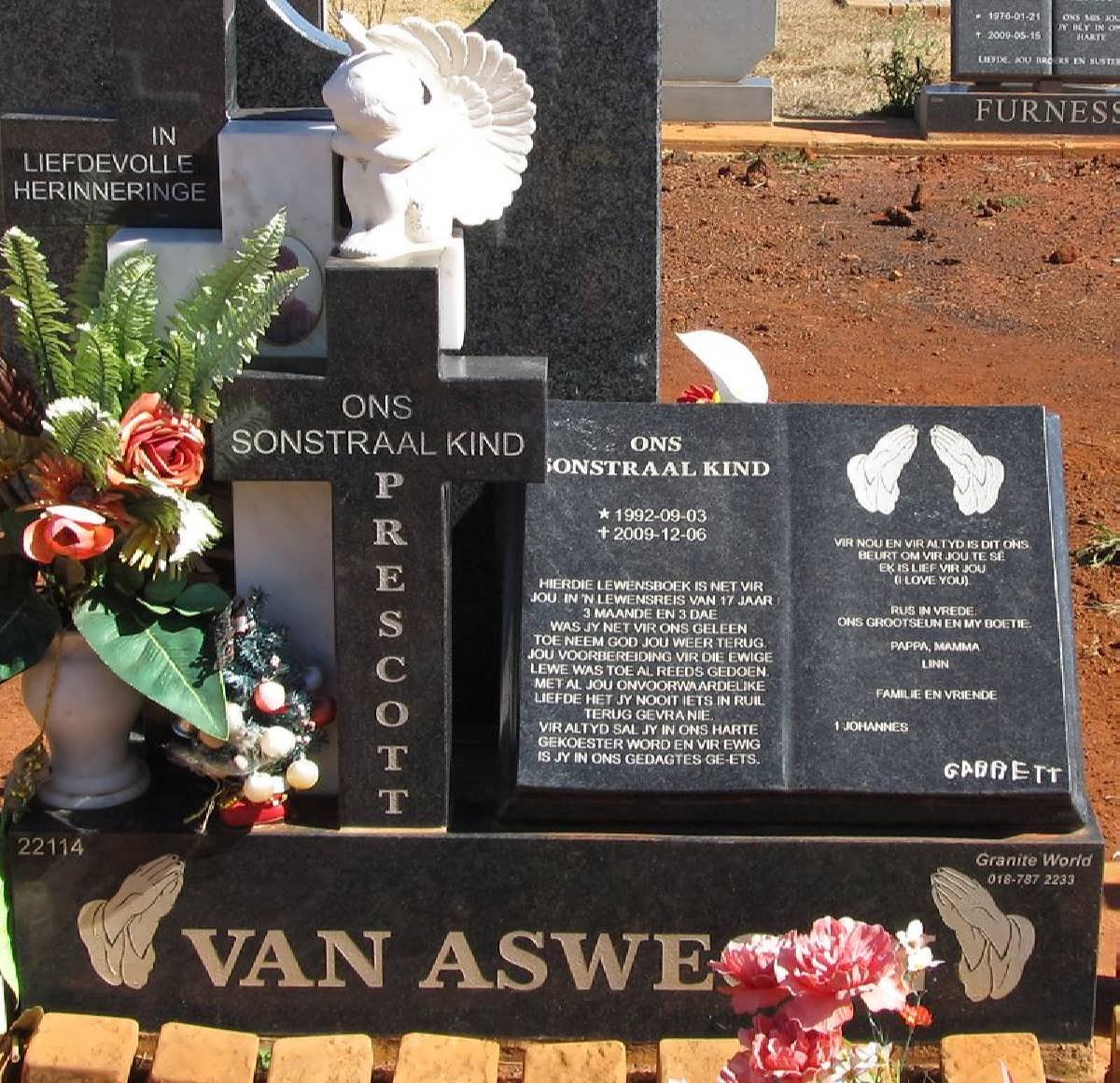 ASWEGEN Prescott, van 1992-2009