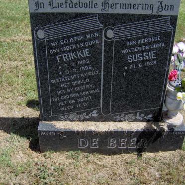 BEER Frikkie, de 1925-1995 &amp; Sussie 1928