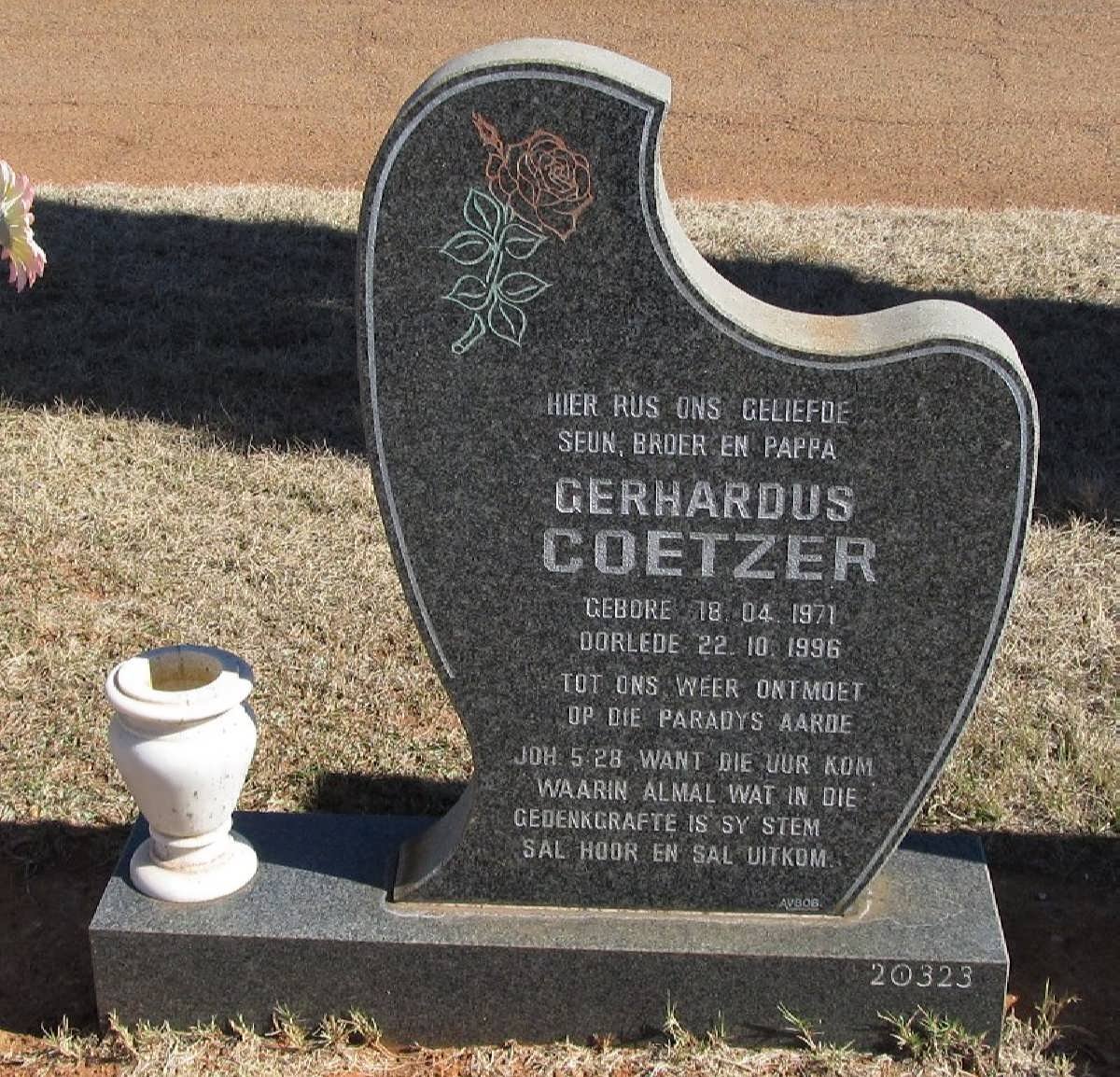 COETZER Gerhardus 1971-1996