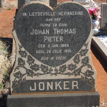JONKER Johan Thomas Pieter 1868-1961