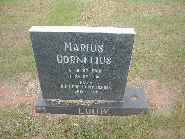 LOUW Marius Cornelius 1968-2000
