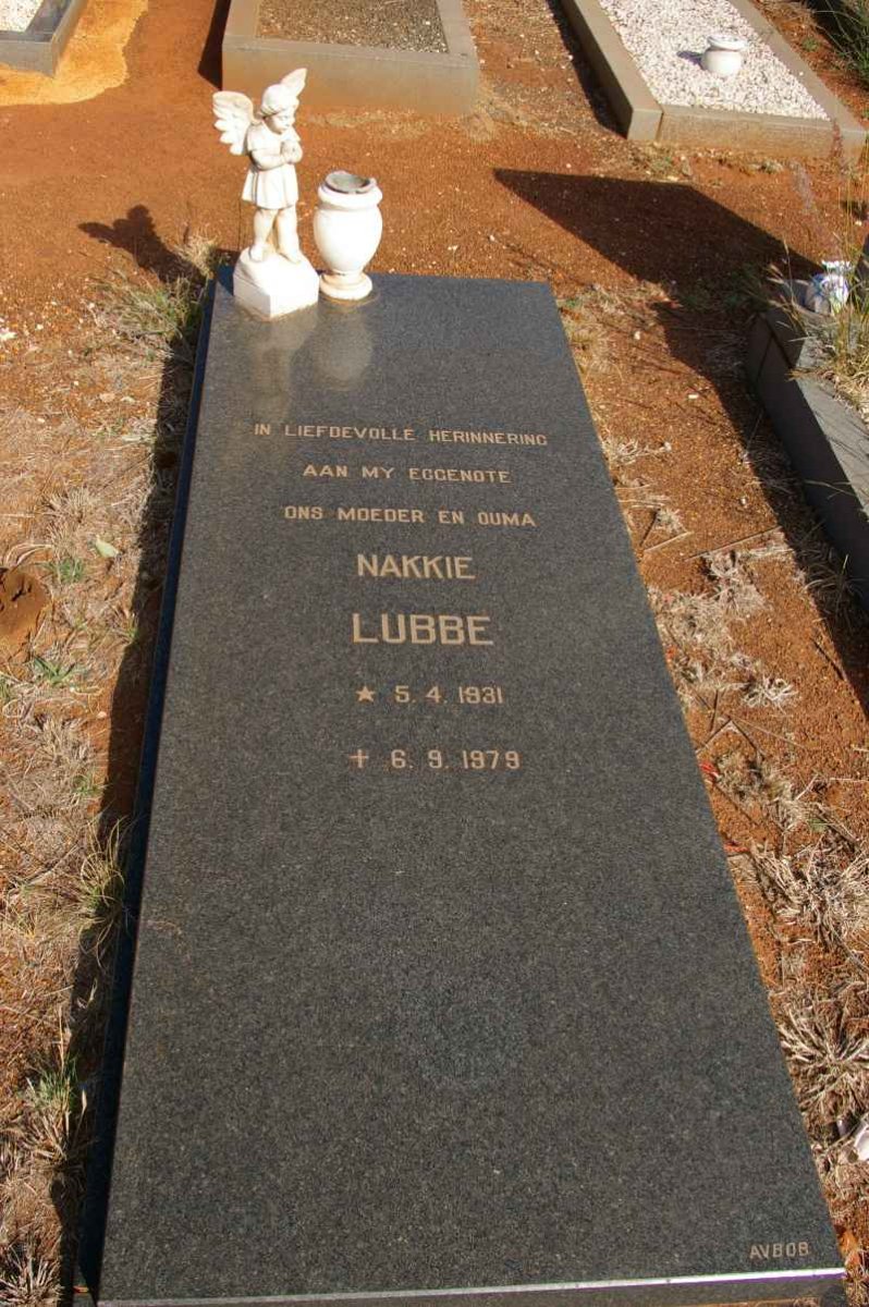 LUBBE Nakkie 1931-1979