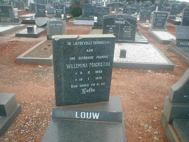 LOUW Willemina Magrietha 1898-1978
