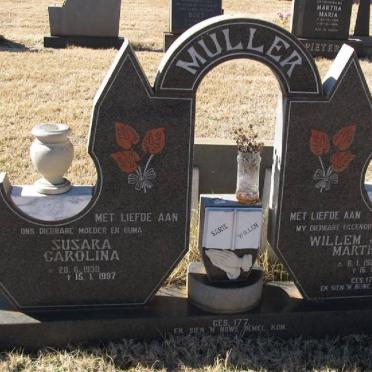 MULLER Willem Jacobus Marthinus 1929-1997 &amp; Susara Carolina 1930-1997