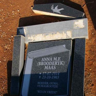 MAAS Anna M.E. nee BROODERYK 1914-1965