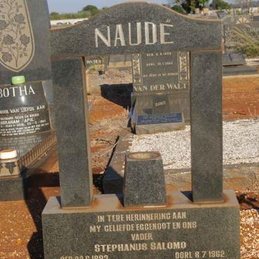 NAUDE Stephanus Salomo 1893-1962