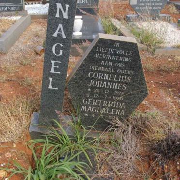 NAGEL Cornelius Johannes 1928-1980 &amp; Gertruida Magdalena 1934-