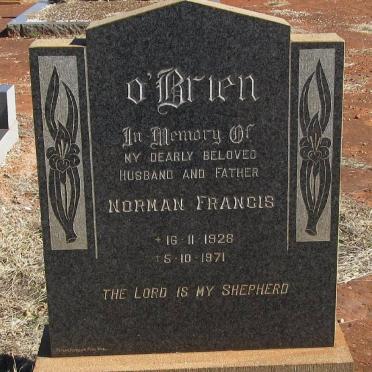 O'BRIEN Norman Francis 1928-1971