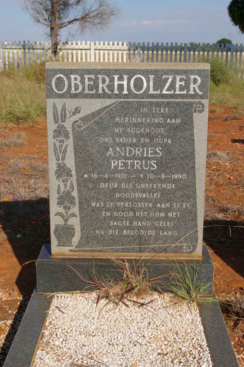 OBERHOLZER Andries Petrus 1921-1990