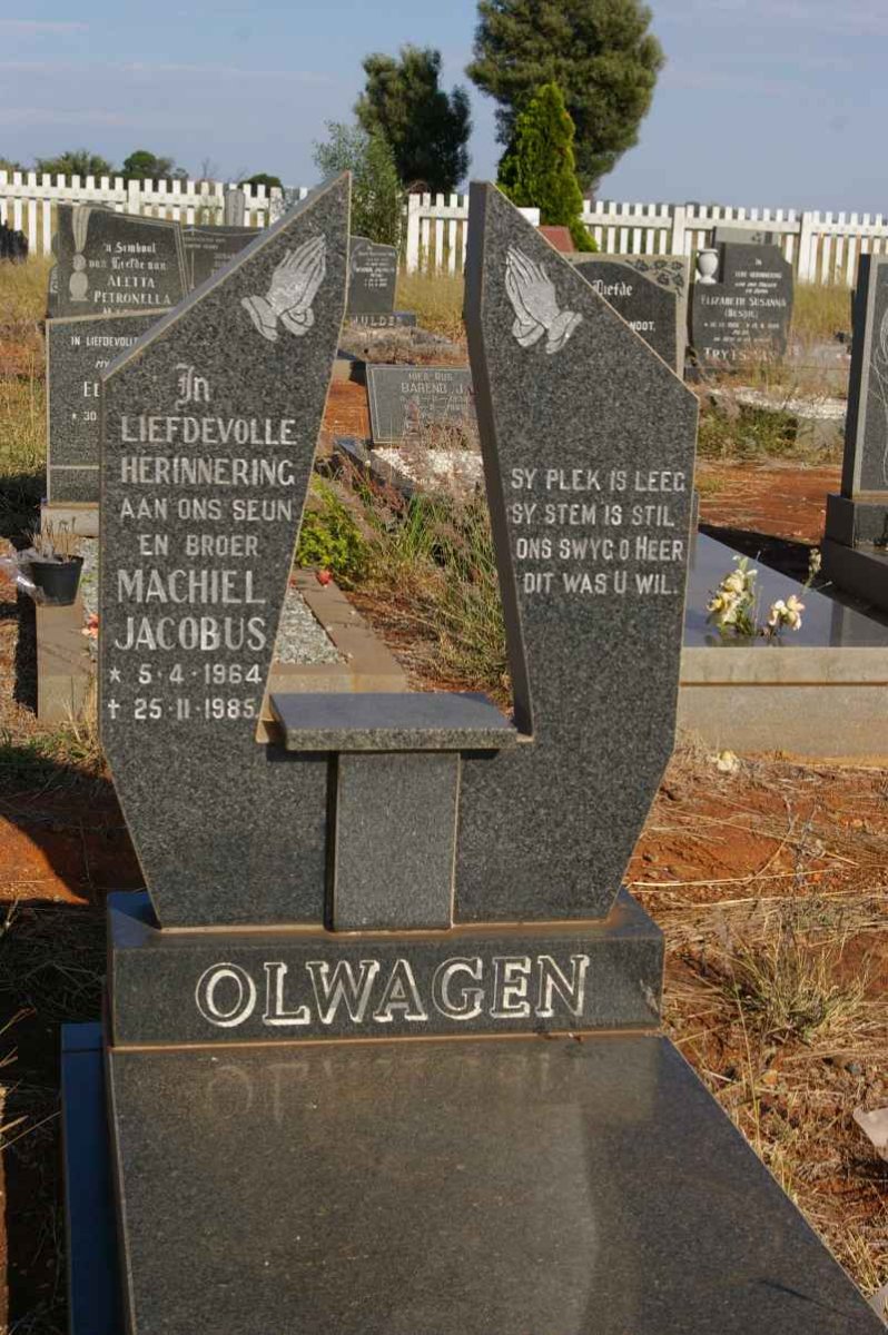 OLWAGEN Machiel Jacobus 1964-1985