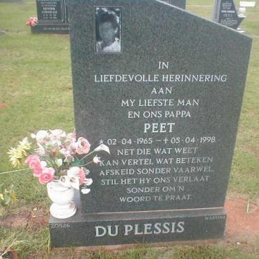 PLESSIS Peet, du 1965-1998