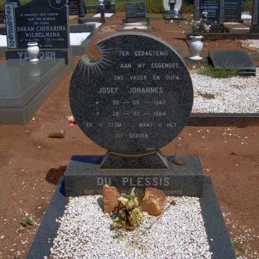 PLESSIS Josef Johannes, du 1942-1985