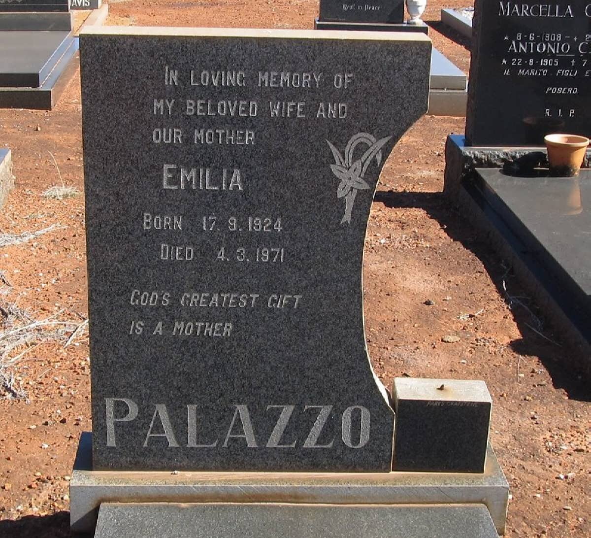 PALAZZO Emilia 1924-1971