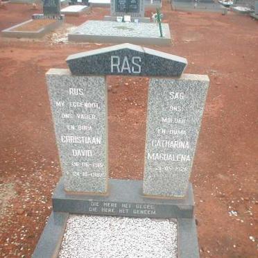 RAS Christiaan David 1915-1987 &amp; Catharina Magdalena 1926-