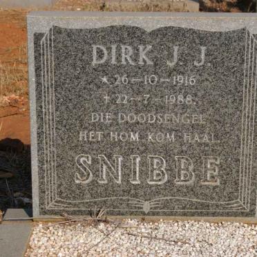 SNIBBE Dirk J.J. 1916-1988