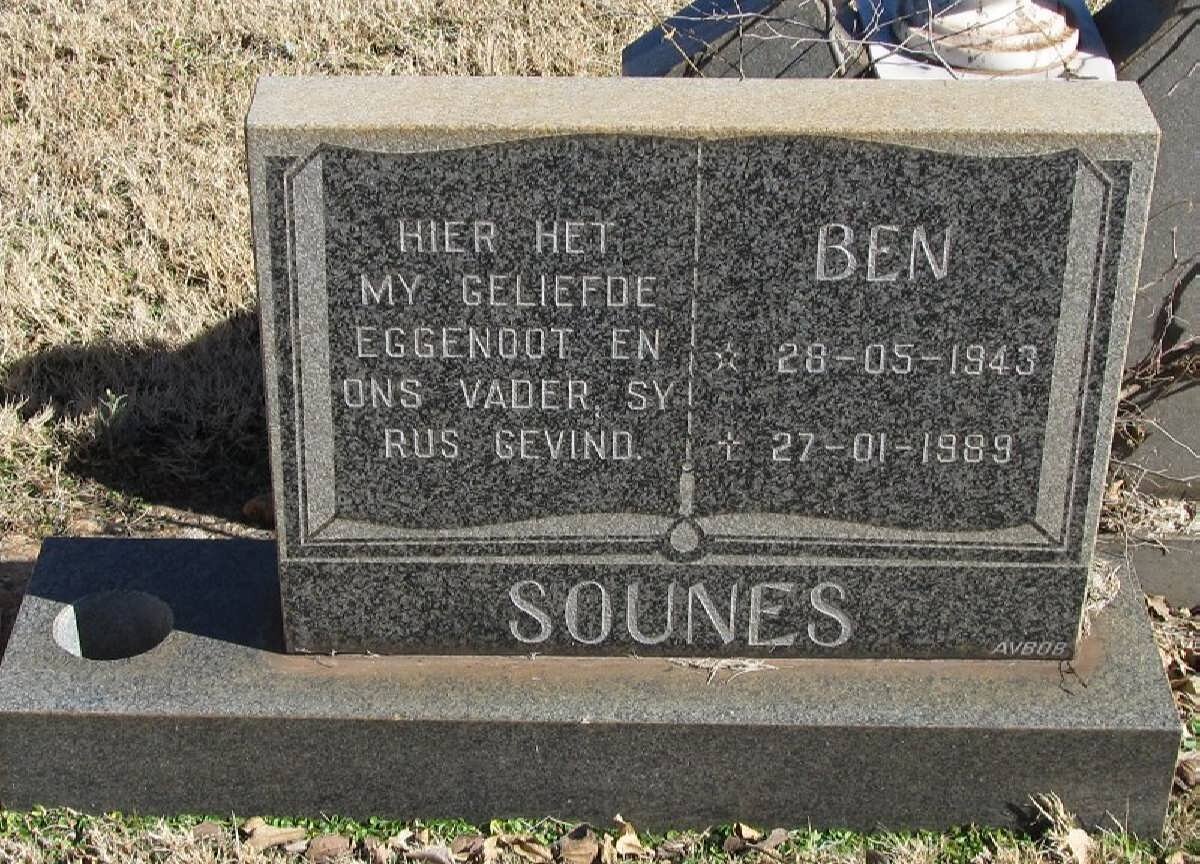 SOUNES Ben 1943-1989