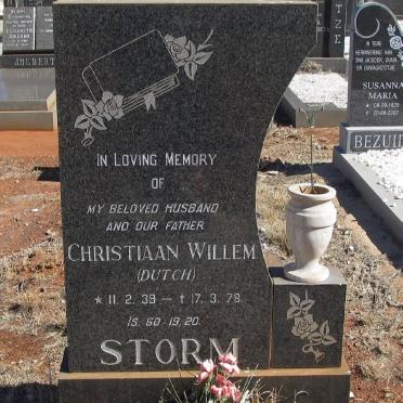 STORM Christiaan Willem 1939-1978