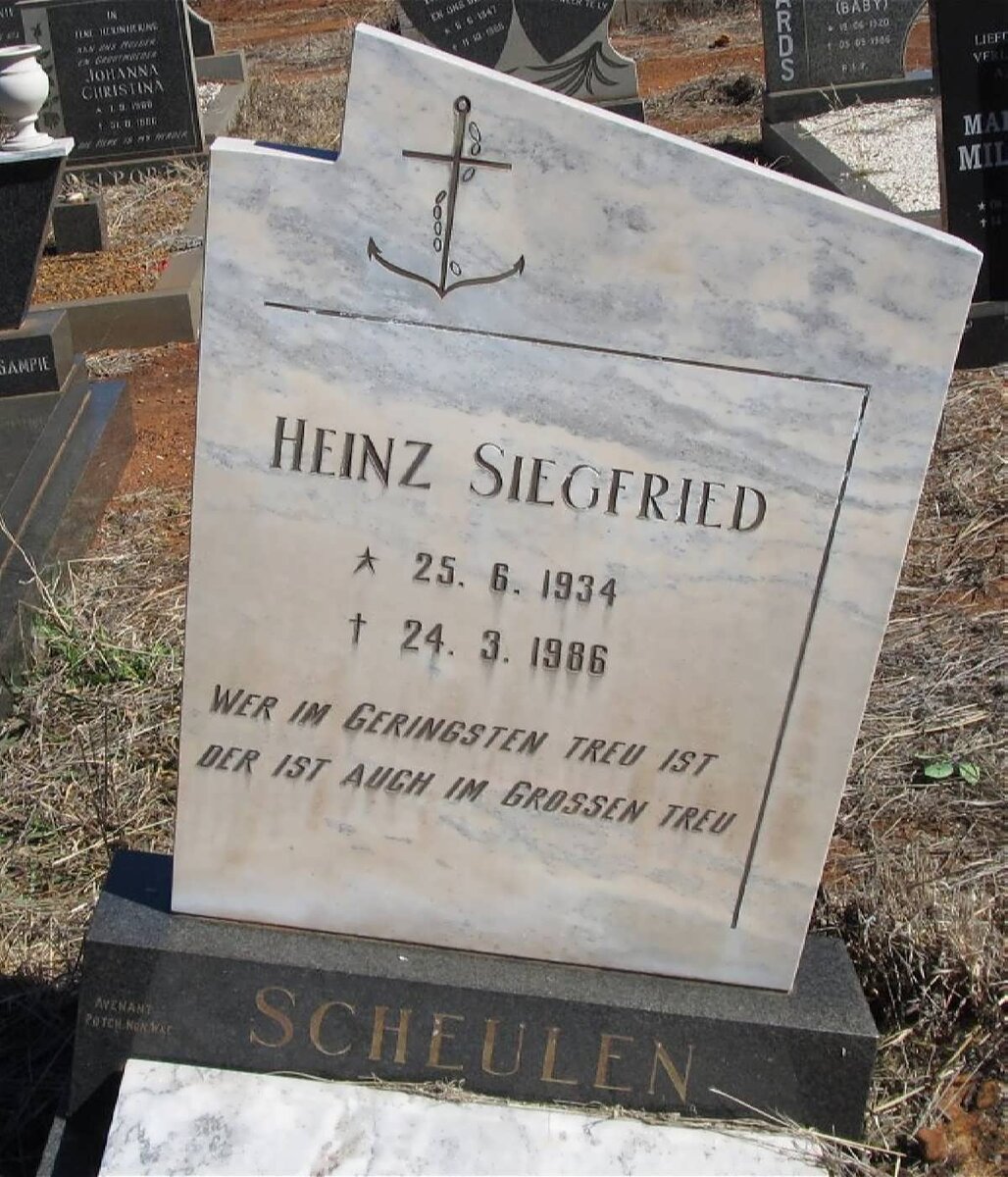 SCHEULEN Heinz Siegfried 1934-1986