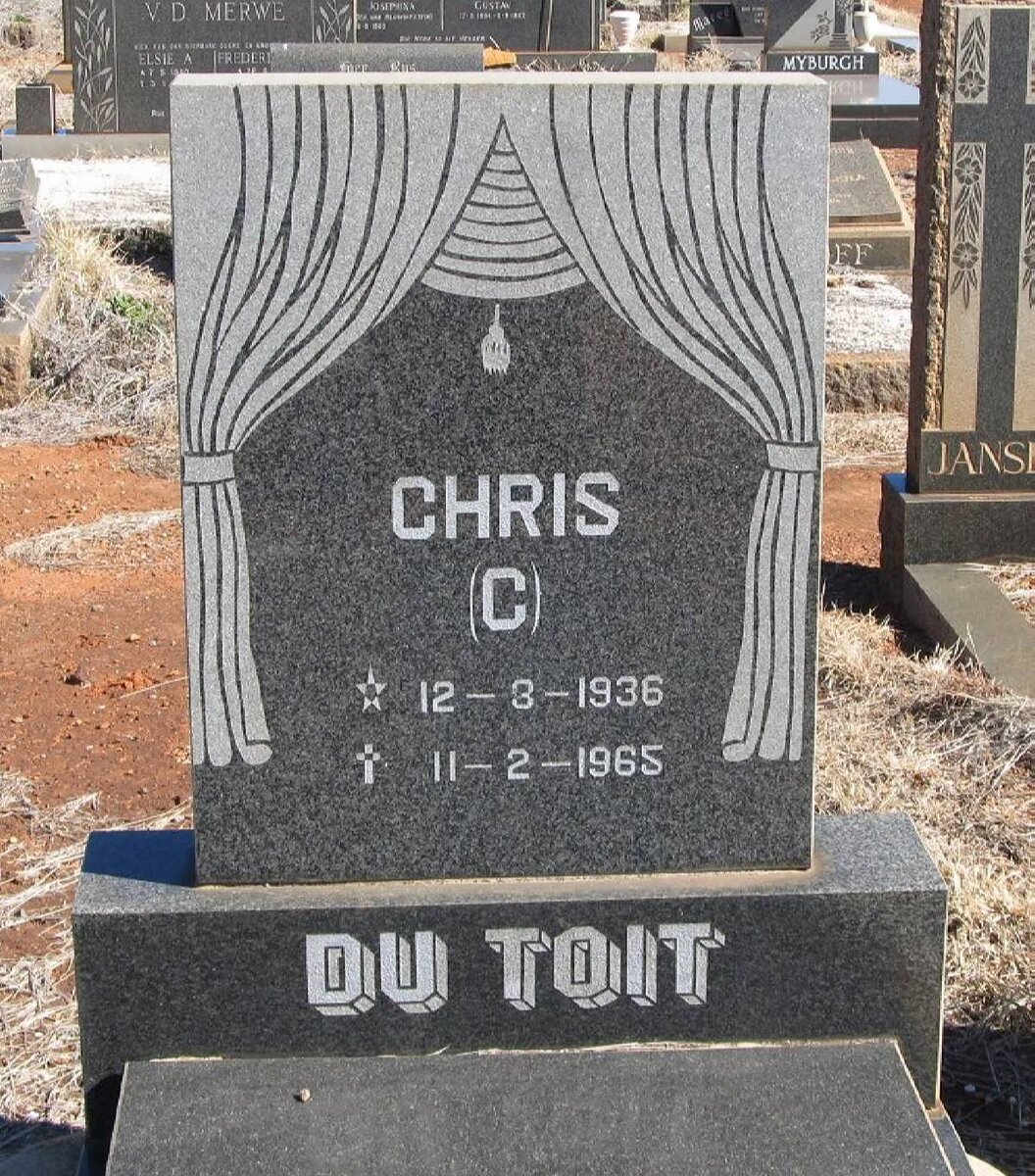 TOIT C., du  1936-1965