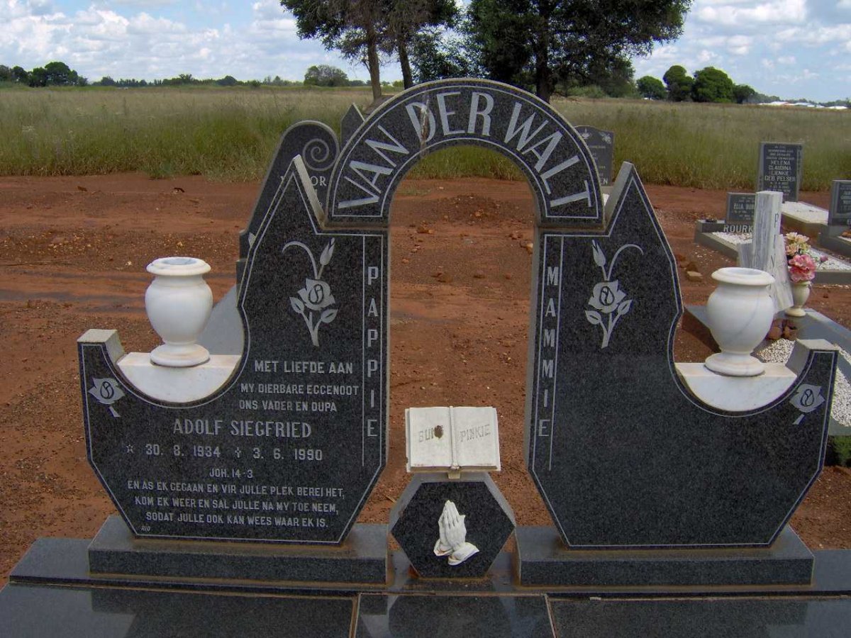 WALT  Adolf Siegfried, van der 1934-1990