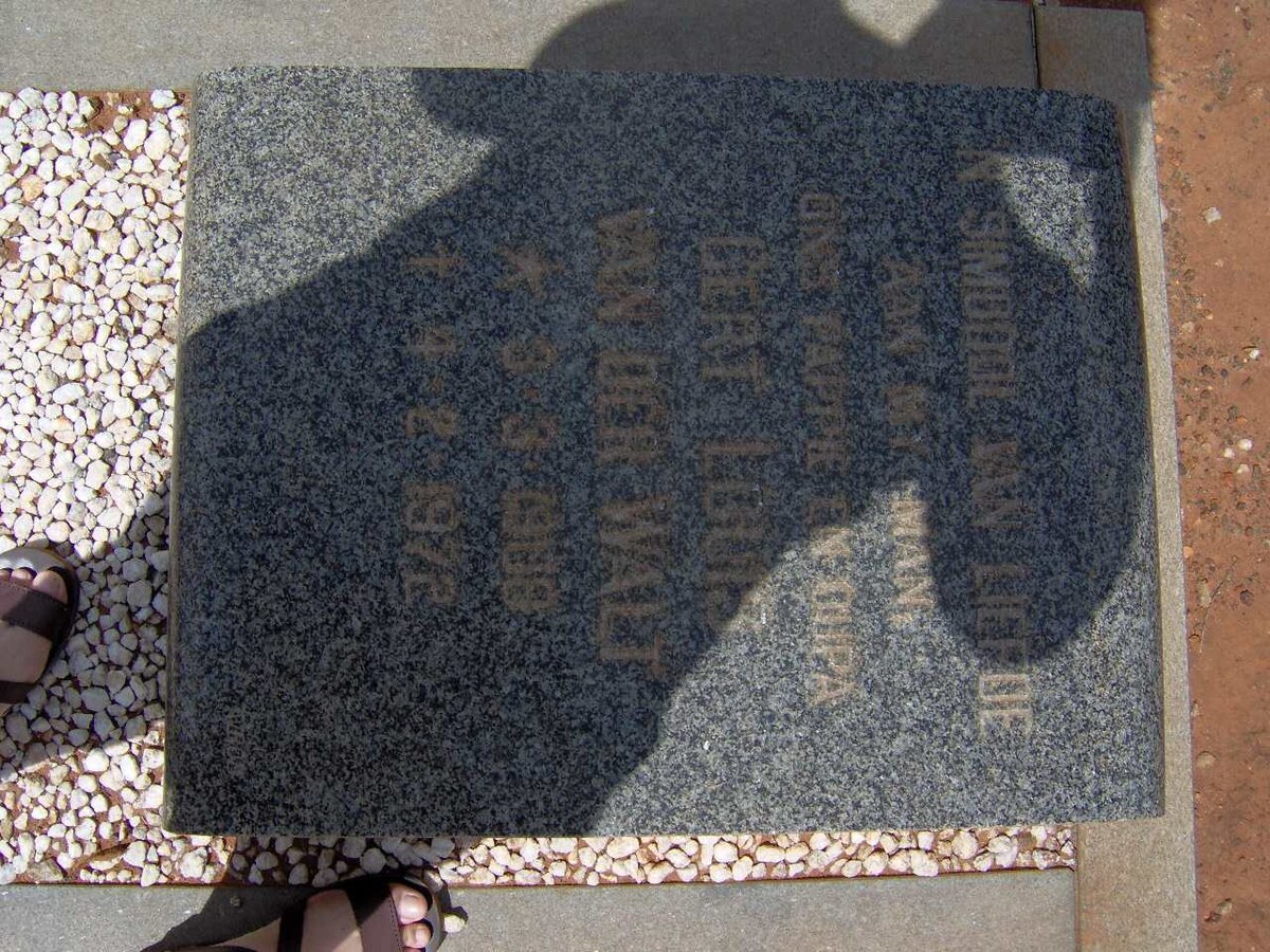 WALT Bert Louis, van der 1908-1972