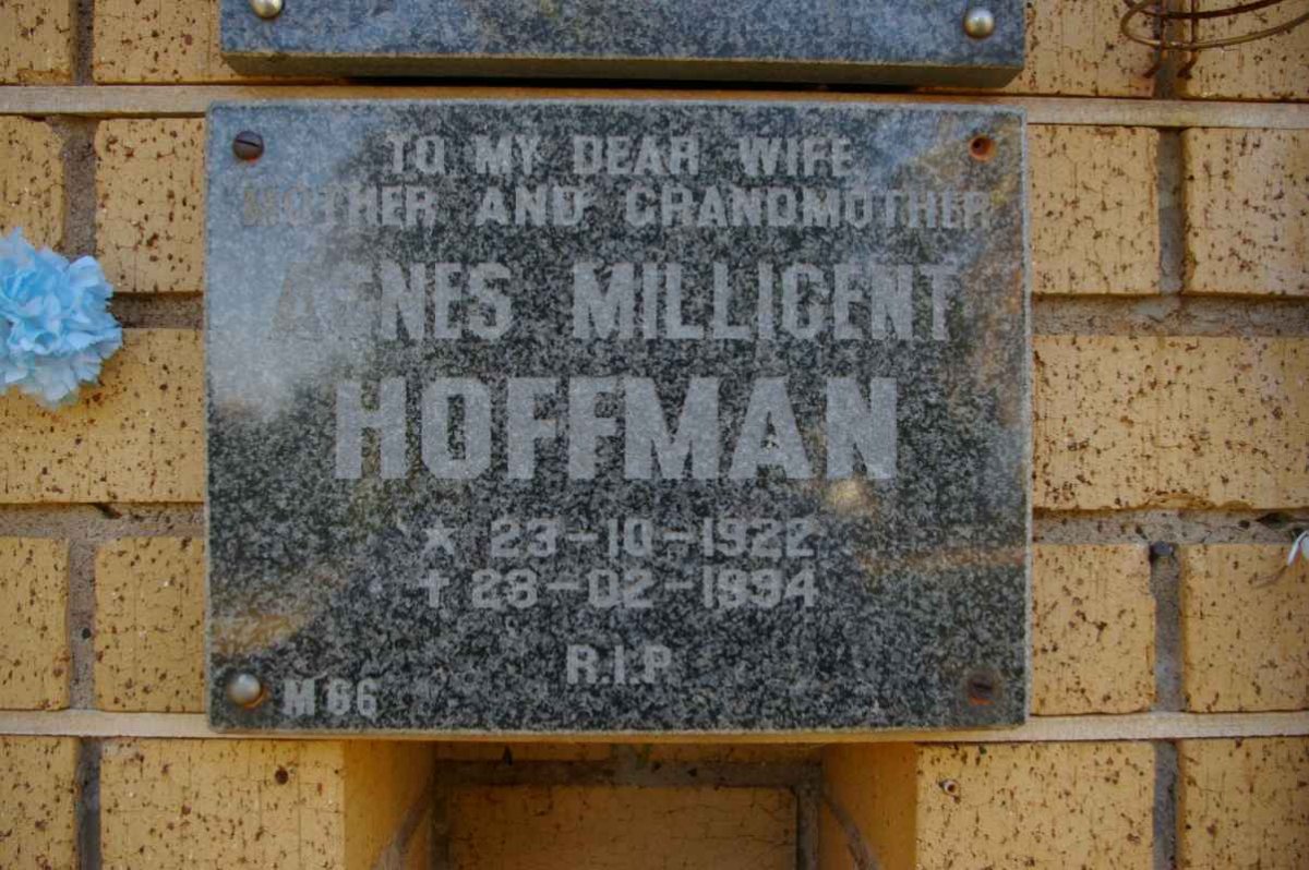 HOFFMAN Agnes Millicent 1922-1994
