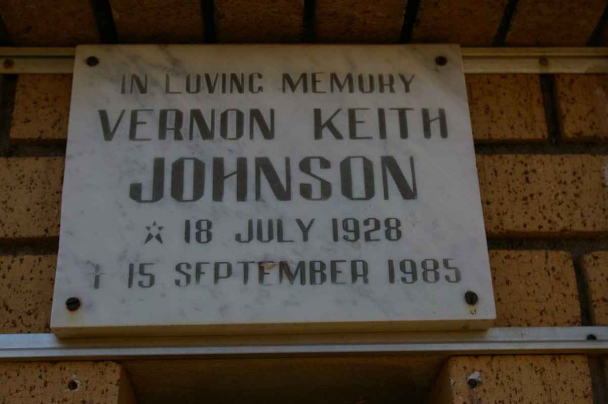JOHNSON Vernon Keith 1928-1985