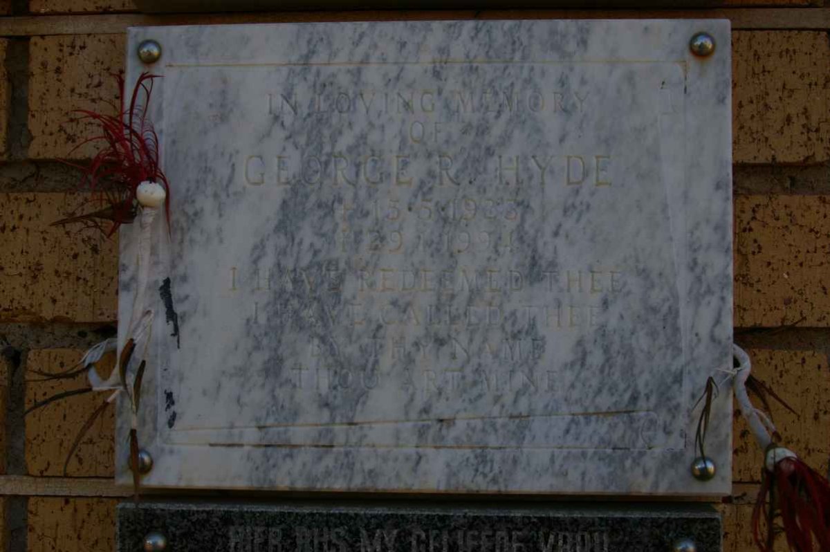 HYDE George R. 19??-1994