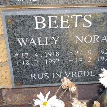 BEETS Wally 1918-1992 &amp; Nora 1924-1996