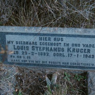 KRUGER Louis Stephanus 1892-1942