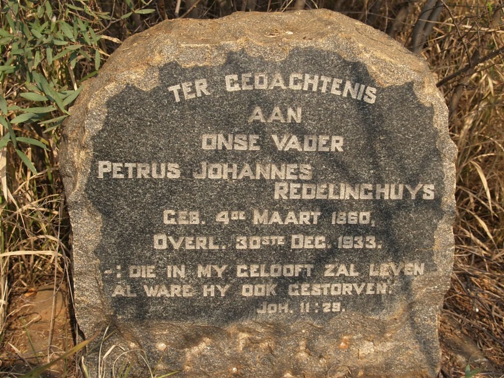 REDELINGHUYS Petrus Johannes 1860-1933