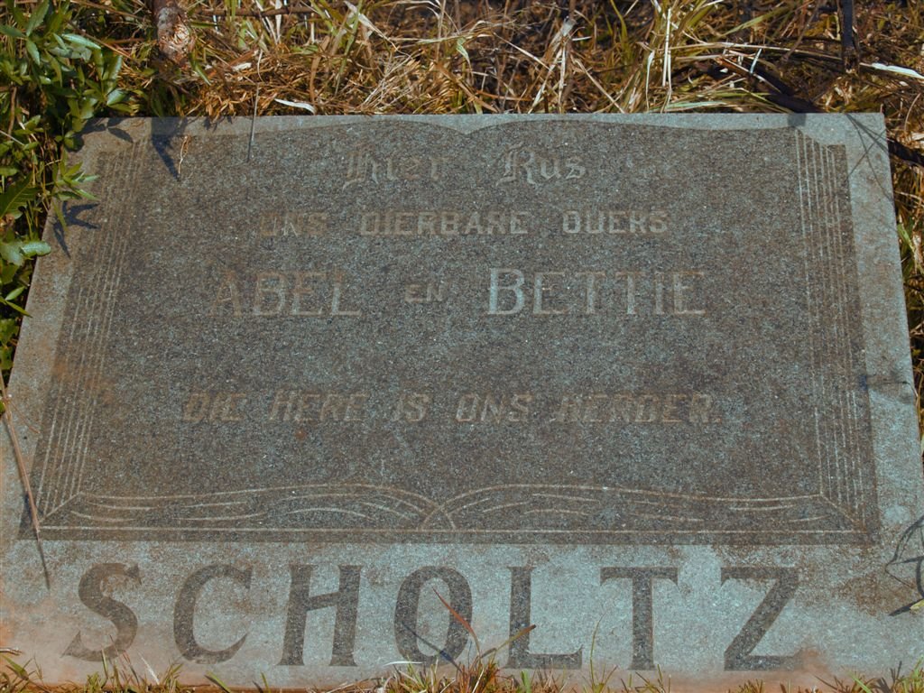 SCHOLTZ Abel &amp; Bettie