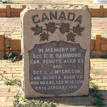 HAMNIOND D.B. -1901 :: McGREGOR D.J. -1901