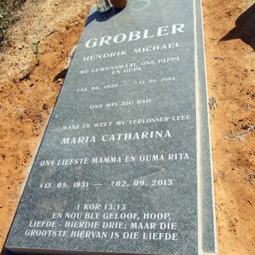 GROBLER Hendrik Michael 1930-2004 &amp; Maria Catharina 1931-2013