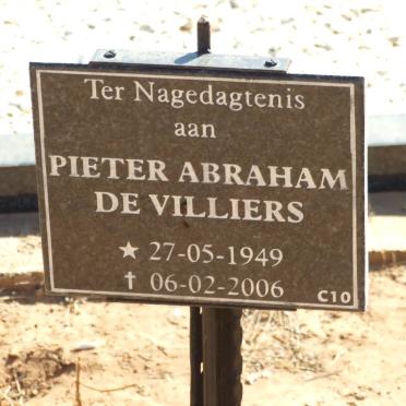 VILLIERS Pieter Abraham, de 1949-2006
