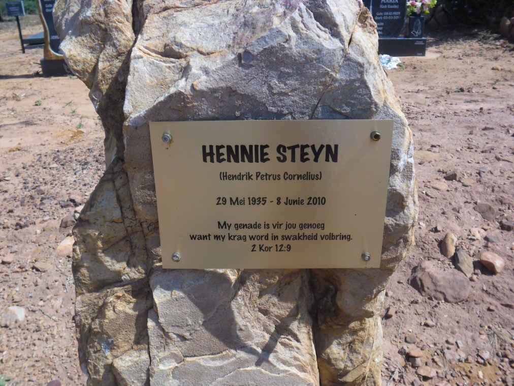 STEYN Hendrik Petrus Cornelius 1935-2010